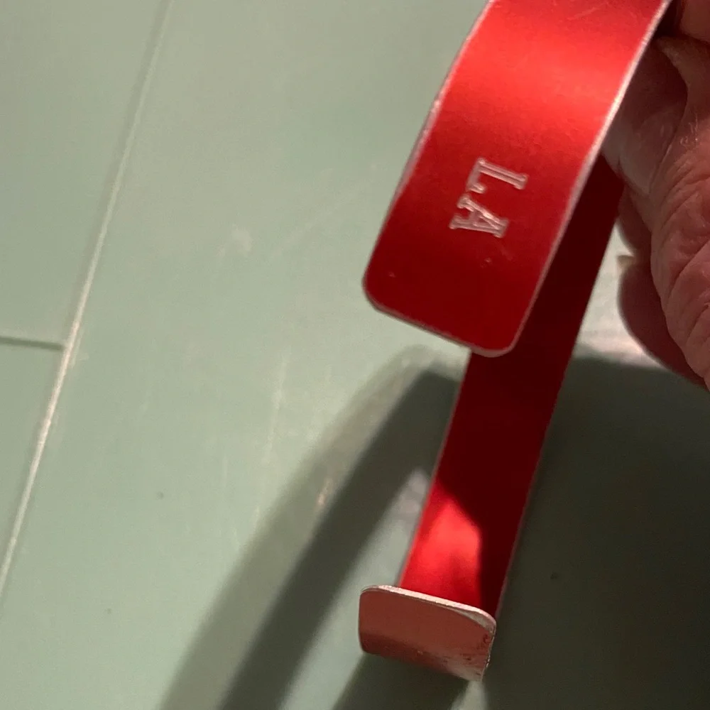 Bold Red POW/MIA Cuff Bracelet